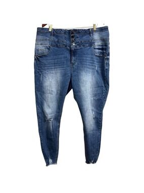 Women's Chic Denim Harley Corset Skinny‎ Jeans Size 24S Blue